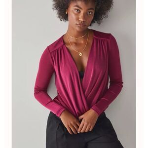 free people turnt bodysuit dark rhubarb size medium nwt